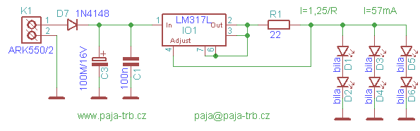 Osvětlení vrtačky schéma s LM317 osvetleni_vrtacky_schema
