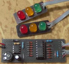 Fotka sestaveného prototypu semaforu foto semafor