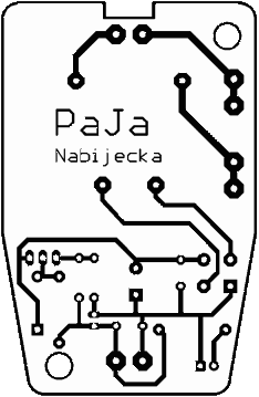 Nvrh plonho spoje pro voltmetr - strana spoj